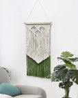 Lavender Contrast Fringe Handmade Macrame Wall Hanging Sentient Beauty Fashions Home Decor