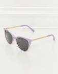 Beige Cat-Eye Acetate Frame Sunglasses Sentient Beauty Fashions Apparel & Accessories