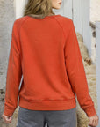 Sienna Round Neck Long Sleeve Sweatshirt Sentient Beauty Fashions Apparel & Accessories