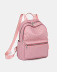 Misty Rose Medium Polyester Backpack Sentient Beauty Fashions *Accessories