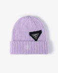 Lavender HAPPY Contrast Beanie