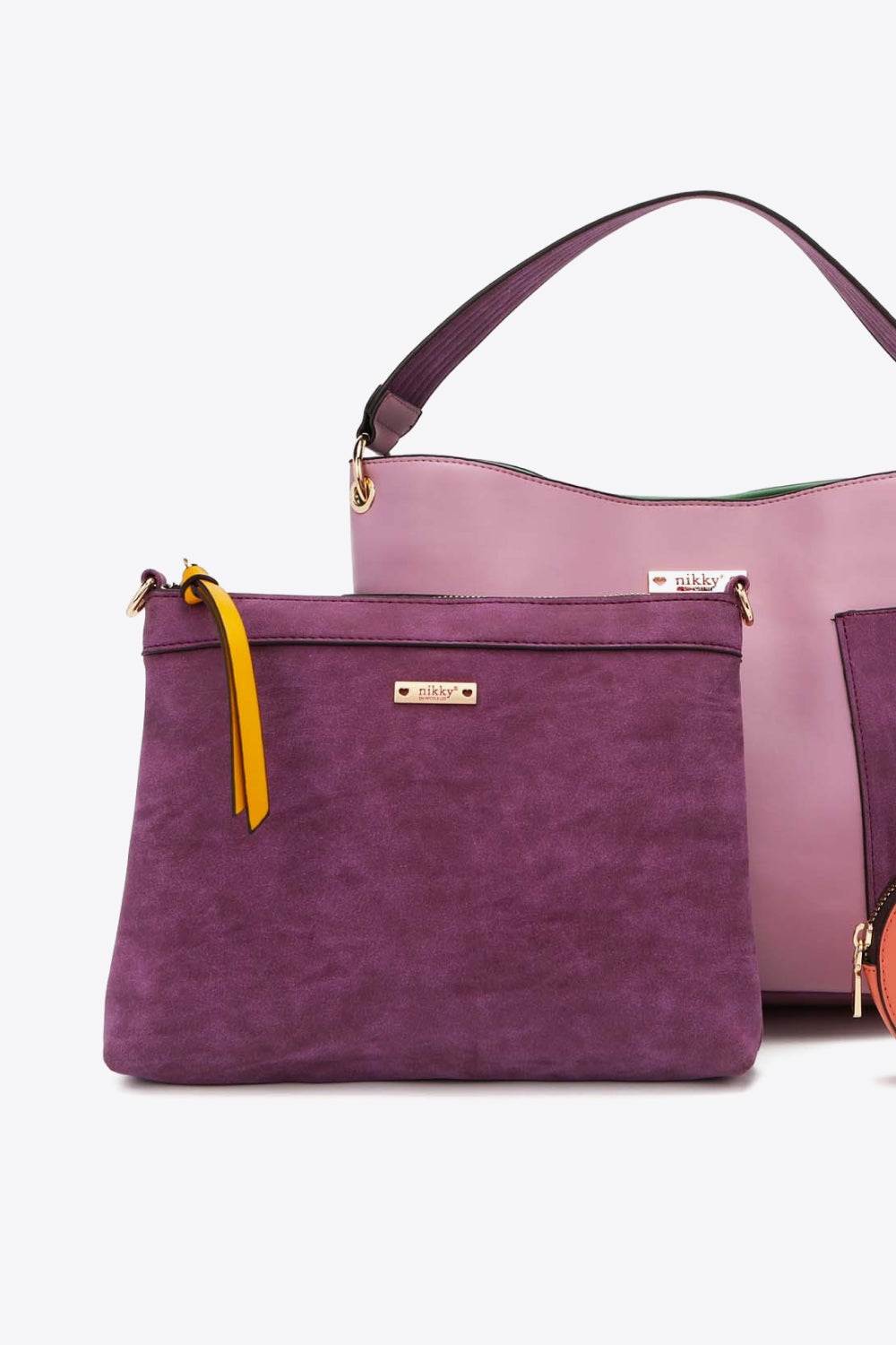 Dim Gray Nicole Lee USA Sweetheart Handbag Set Sentient Beauty Fashions *Accessories