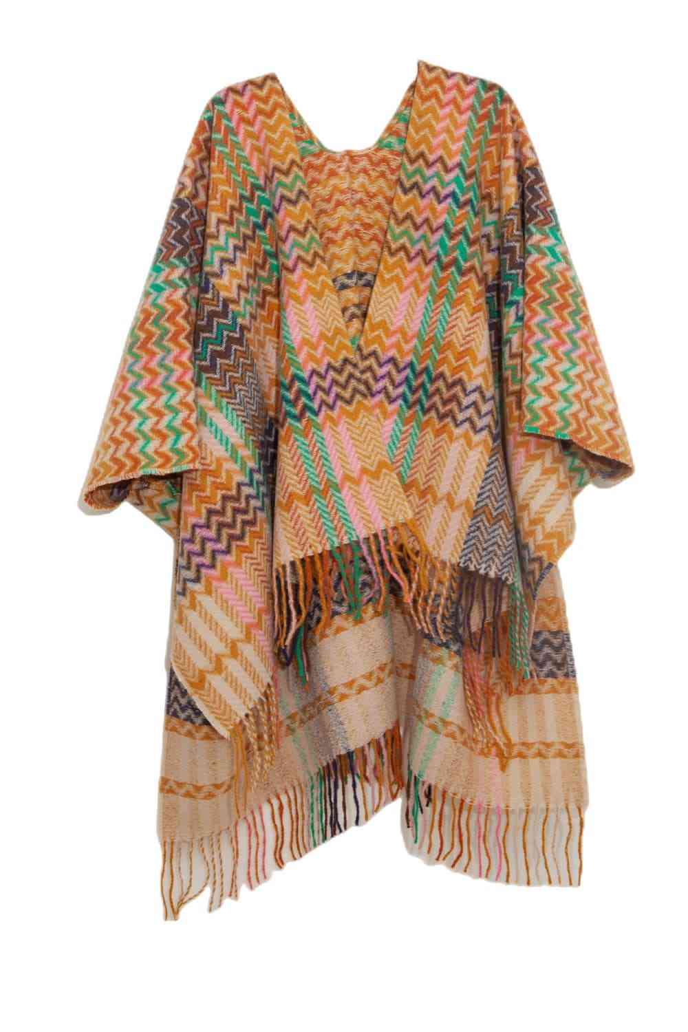 Rosy Brown Plaid Fringe Detail Scarf Sentient Beauty Fashions *Accessories