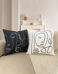 Gray 2-Pack Decorative Throw Pillow Cases Sentient Beauty Fashions Home Decor