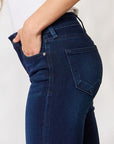 Light Gray Kancan Full Size Mid Rise Flare Jeans Sentient Beauty Fashions Apparel & Accessories