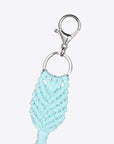 White Smoke Assorted 4-Pack Handmade Fringe Keychain Sentient Beauty Fashions Apparel & Accessories