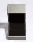Black 925 Sterling Silver Moissanite Hoop Earrings Sentient Beauty Fashions earrings