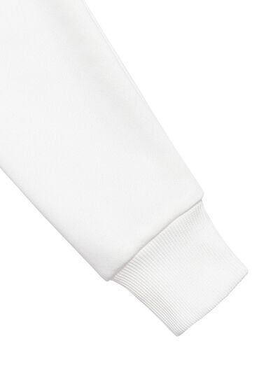 White Smoke LOVE Round Neck Long Sleeve Sweatshirt Sentient Beauty Fashions Apparel &amp; Accessories