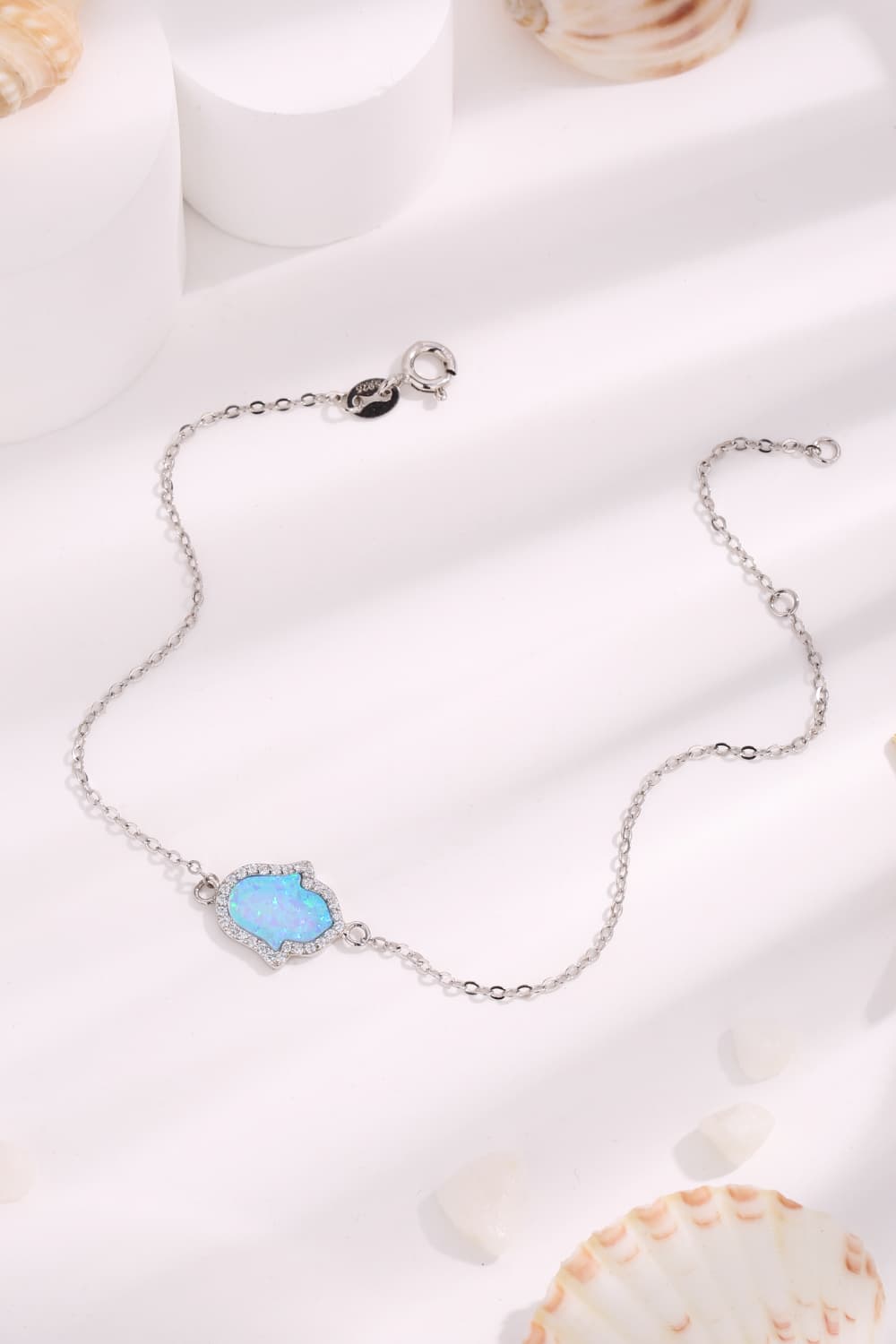 Misty Rose Opal 925 Sterling Silver Bracelet Sentient Beauty Fashions bracelettes