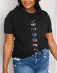 Dark Slate Gray Simply Love Full Size Graphic Cotton Tee Sentient Beauty Fashions Apparel & Accessories