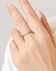 Wheat 925 Sterling Silver Heart Shape Ring Sentient Beauty Fashions jewelry