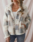 Dark Gray Collared Button Up Plaid Coat Sentient Beauty Fashions Apparel & Accessories