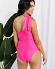 Black Marina West Swim Deep End One-Shoulder One-Piece Swimsuit Sentient Beauty Fashions Apparel & Accessories