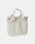 White Smoke Small Canvas Handbag Sentient Beauty Fashions Apparel & Accessories