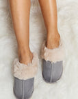 Gray Melody Fluffy Indoor Slippers Sentient Beauty Fashions Shoes