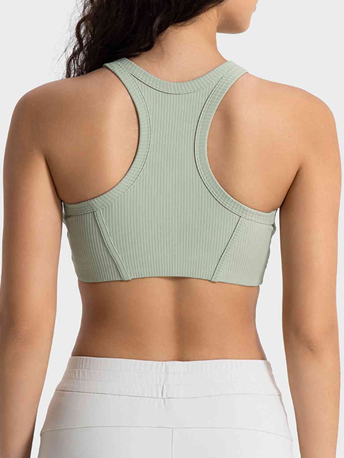 Rosy Brown Wide Strap Cropped Sport Tank