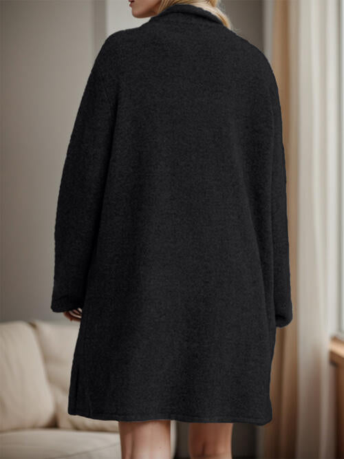 Dark Slate Gray Basic Style Long Sleeve Cardigans Sentient Beauty Fashions Apparel &amp; Accessories