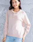 Light Gray Cable Knit Long Sleeve Hooded Sweater Sentient Beauty Fashions Apparel & Accessories
