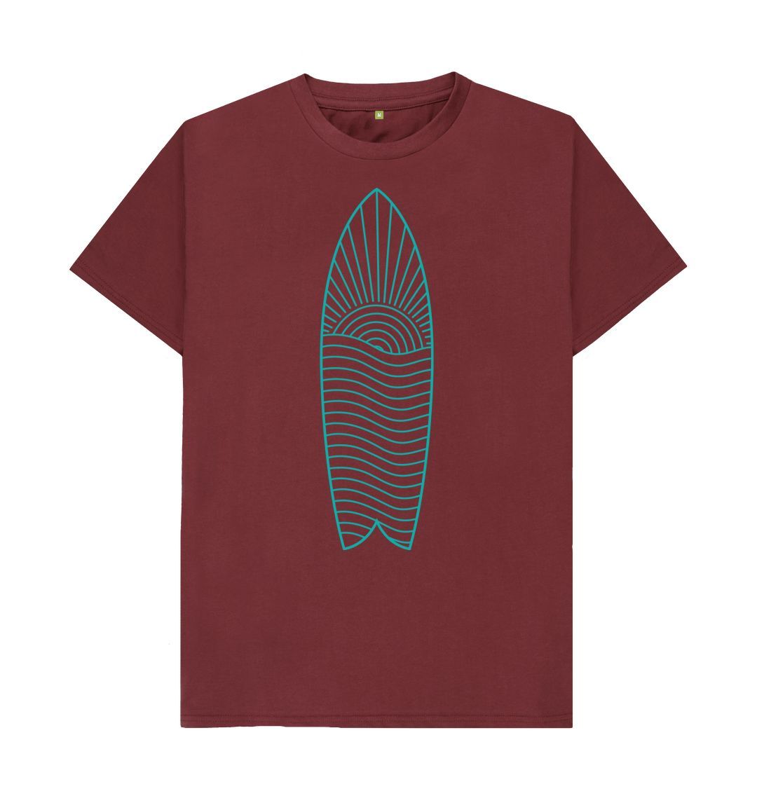 Saddle Brown Do Surf Sentient Beauty Fashions Printed T-shirt