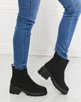 Light Gray MMShoes Work For It Matte Lug Sole Chelsea Boots in Black Sentient Beauty Fashions shoes