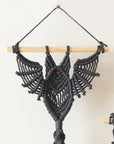 Beige 39.4" Bat Macrame Wall Plant Hanger Sentient Beauty Fashions Home Decor