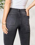 Light Gray BAYEAS Cropped Skinny Jeans Sentient Beauty Fashions Apparel & Accessories