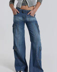 Light Gray Button Fly Washed Jeans Sentient Beauty Fashions Apparel & Accessories