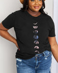 Light Gray Simply Love Full Size Graphic Cotton Tee Sentient Beauty Fashions Apparel & Accessories