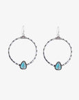 White Smoke Artificial Turquoise Drop Earrings Sentient Beauty Fashions jewelry