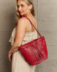 Rosy Brown Nicole Lee USA Amy Studded Bucket Bag Sentient Beauty Fashions *Accessories