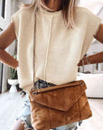 Light Gray Cap Sleeve Sweater Vest