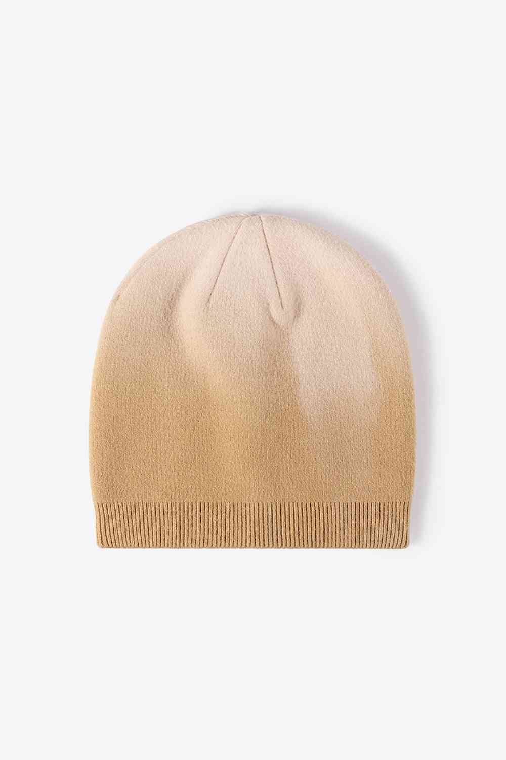 White Smoke Gradient Knit Beanie