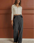 Sienna Ribbed Longline Pocketed Pants