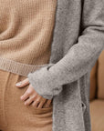 Rosy Brown Basic Style Long Sleeve Cardigans Sentient Beauty Fashions Apparel & Accessories
