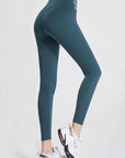 Dark Slate Gray Wide Waistband Sports Pants Sentient Beauty Fashions Apparel & Accessories
