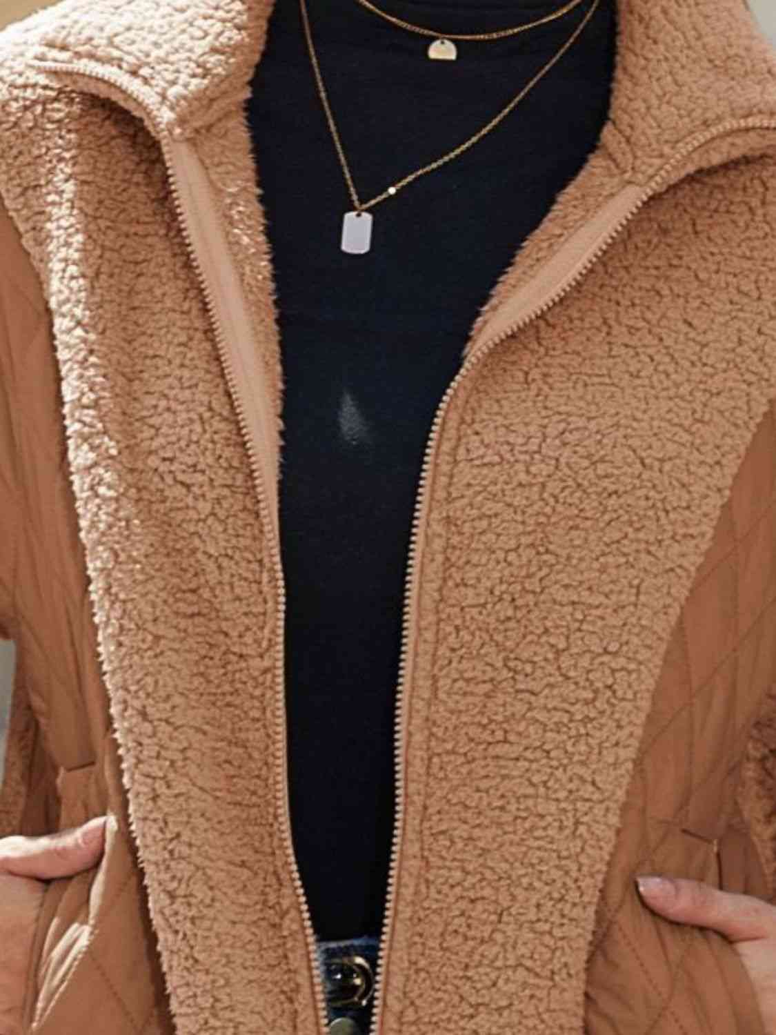 Sienna Zip-Up Collared Neck Jacket
