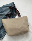 Gray Printed Tassel Detail Tote Bag Sentient Beauty Fashions *Accessories