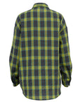 Dark Slate Gray Plaid Button Up Dropped Shoulder Shirt Sentient Beauty Fashions Apparel & Accessories