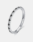 White Smoke 925 Sterling Silver Cubic Zirconia Ring Sentient Beauty Fashions jewelry