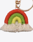 White Smoke Assorted 4-Pack Rainbow Fringe Keychain Sentient Beauty Fashions Apparel & Accessories