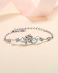 Bisque 925 Sterling Silver Moissanite Bracelet Sentient Beauty Fashions Jewelry