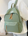 Gray FASHION Polyester Backpack Sentient Beauty Fashions Bag