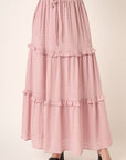 Pink Mittoshop Drawstring High Waist Frill Skirt