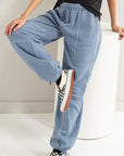Light Gray HYFVE Stitched Design Drawstring Sweatpants Sentient Beauty Fashions Apparel & Accessories