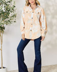 Light Gray BiBi Tie Dye Button Down Long Sleeve Shirt Sentient Beauty Fashions Apparel & Accessories