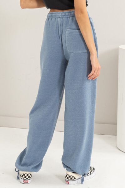 Gray HYFVE Stitched Design Drawstring Sweatpants Sentient Beauty Fashions Apparel &amp; Accessories
