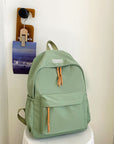 Light Gray FASHION Polyester Backpack Sentient Beauty Fashions Bag