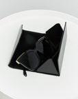 Black Cat-Eye Acetate Frame Sunglasses Sentient Beauty Fashions Apparel & Accessories