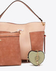 Antique White Nicole Lee USA Sweetheart Handbag Set Sentient Beauty Fashions *Accessories