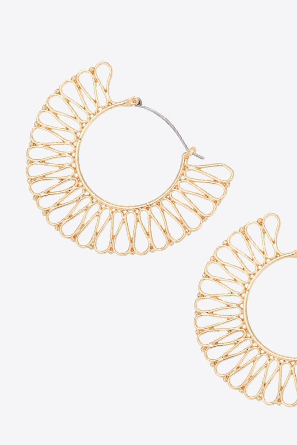 White Smoke 18K Gold-Plated Cutout Earrings Sentient Beauty Fashions earrings